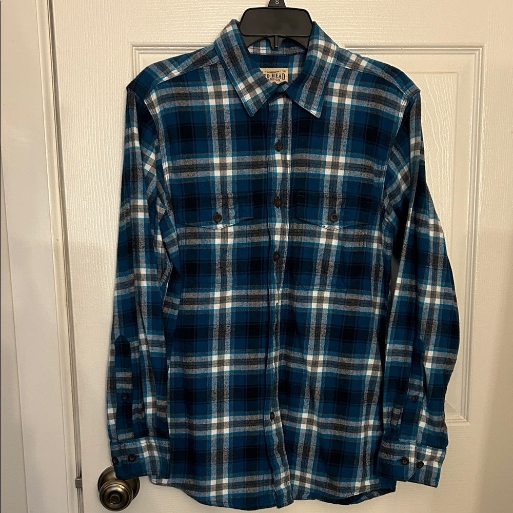 RedHead Blue Plaid Men's Shirt